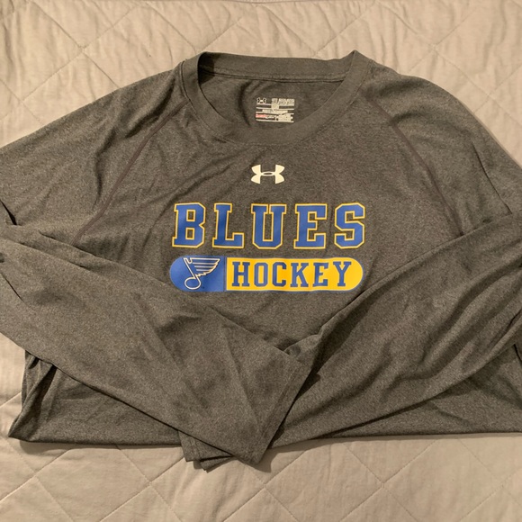 Under Armour 2X long sleeve ST LOUIS BLUES shirt - Picture 1 of 2